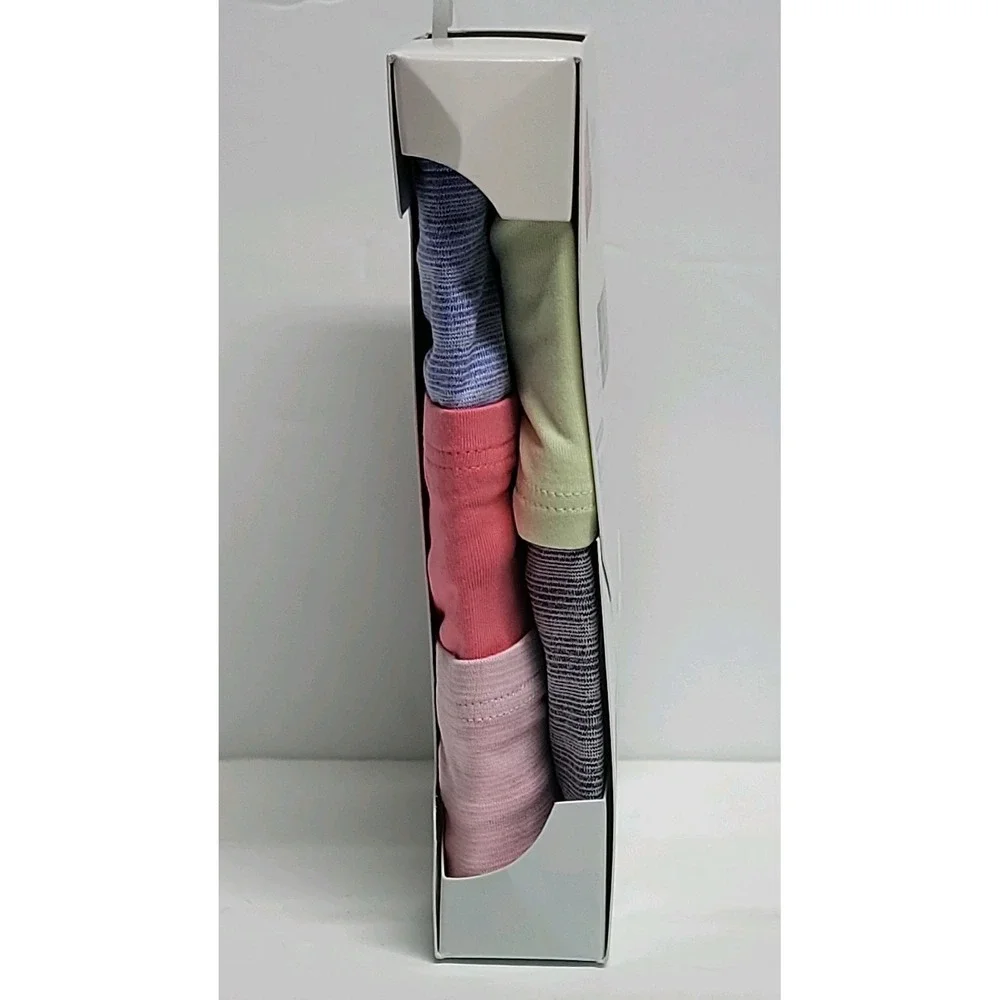 New Hanes Girls SIZE 12 Pure Comfort Microfiber Briefs Panties 5 Pack Underwear